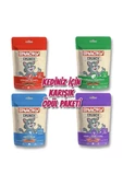 Crunch Kedi Ödül Maması - 4'lü Karma Paket - 1