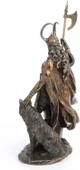 Bronz İskandinav Tanrısı Loki Kötülük ve Kurnazlık Tanrısı Heykel Biblo Ev Dekoru - 6