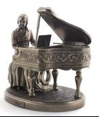 Klasik Müzik Besecisi Wolfgang Amadeus Mozart Heykel Biblo Dekor - 1