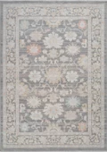 Rustik 2223 Klasik Vintage Salon Gri Country Mutfak Halısı Tozumaz Yumuşak Makine Halısı - 5