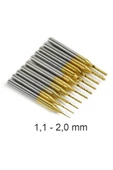 Titanyum Kaplı Tungsten Çelik CNC Freze PCB Kesici 1,1 - 2,0mm thumbnail 1