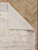 Rustik 2222 Klasik Vintage Salon Bej Krem Mutfak Halısı Tozumaz Yumuşak Makine Halısı - 3