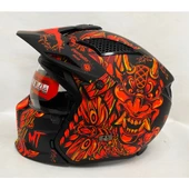 Mt Streetfighter Sv Hellish B5 Modüler Motosiklet Kaskı Mat Renk - 5