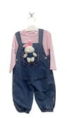uğurböceğiçocuk Çiçek Peluş Tavşan Kız Bebek Tulum 2351 - 4