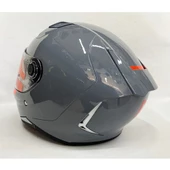 Mt Kask mt Revenge 2 Parlak Gri A12 Şeffaf Vizörlü V14B - 2