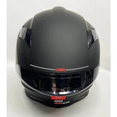 Mt Targo S Mat Siyah A1 Şeffaf Vizörlü V-14B Motosiklet Kaskı - 4