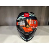 Mt Helmets Kask mt Braker Sv Punk Rider C7 Parlak Blue/black - 5