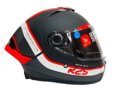 Mt Thunder 4 SV R25 B5 Şeffaf Vizör Kask Kırmızı Mat Siyah - 7