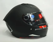 Mt Revenge 2 Solid A1 Matt Black Şeffaf Vizörlü Kask - 4