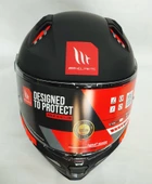 Mt Revenge 2 Solid A1 Matt Black Şeffaf Vizörlü Kask - 5