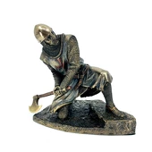Baltalı Tapınak Şövalyesi Heykel Biblo Dekor - 1