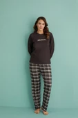 Gd Goldoremi 14102-8 Kadın Perfect Termal Uzun Kol Pijama Takımı - 6