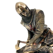 Baltalı Tapınak Şövalyesi Heykel Biblo Dekor - 2