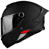 Mt Thunder 4 Sv Solid A1 Matt Black Şeffaf Vizörlü Kask - 1