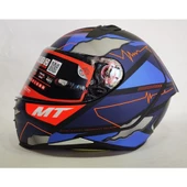 Mt Revenge 2 Hector Garzo A7 Mat Mavi - Şeffaf Vizörlü - 1