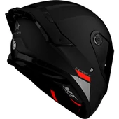 Mt Thunder 4 Sv Solid A1 Matt Black Şeffaf Vizörlü Kask - 3
