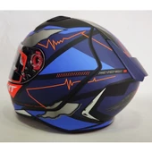 Mt Revenge 2 Hector Garzo A7 Mat Mavi - Şeffaf Vizörlü - 2