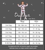 Triliya-Kız Çocuk Dijital Baskı Mevsimlik Eşofman Takımı- 3-10 Yaş - 5