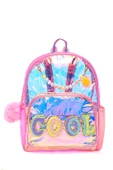 Vest Nakış Kız Çocuk Sırt Çantası Şeffaf VST-CN0021 - 1