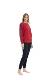 U.S. Polo Assn. 17075 Kadın Bordo Ev Giyim Pijama Takım - 2
