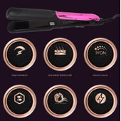 QASUL Seramik Kaplı 4 Sıcaklık ayarı İyon Teknolojili Saç Şekillendirme Cihazı, Saç Düzleştirici - 6