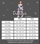 Triliya-Kız Çocuk Dijital Baskı Mevsimlik Eşofman Takımı- 3-10 Yaş - 7