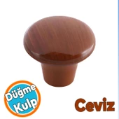 Mobilya Düğme Sert Plastik Ceviz Dolap Mutfak Dolabı Çekmece Dolap Kapak Kulpu Kulbu Kulp 10 Adet thumbnail 6