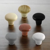 Mobilya Düğme Sert Plastik Ceviz Dolap Mutfak Dolabı Çekmece Dolap Kapak Kulpu Kulbu Kulp 10 Adet thumbnail 5