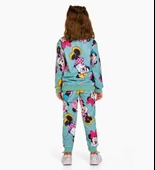 Triliya-Kız Çocuk Dijital Baskı Mevsimlik Eşofman Takımı- 3-10 Yaş - 4