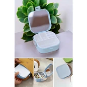 Piev House By House Çanta İçi Aynalı Mini Makyaj Takı Kutusu Mavi - 1