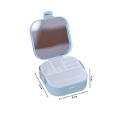 Piev House By House Çanta İçi Aynalı Mini Makyaj Takı Kutusu Mavi - 4