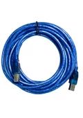 Yazıcı Kablosu 5m Ara Printer Usb Bağlantı Bağlama Kablo Network Lazer Hp Canon Brother Usb Yazıcı Kablosu Technozi - 2