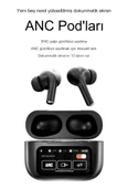 Bluetooth Kablosuz Kulaklık LCD Ekranlı Tüm Bildirimleri Ekran Üzerin de Görme Ve Yönlendirme Arama - 3