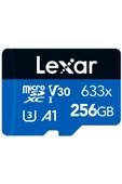 LEXAR 256gb Lsdmı256bb633a 633x Mıcrosdxc Hıgh-performancec10 A1 V30 U3 Hafıza Kartı - 1