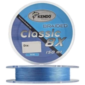 Kendo Classic 150m 8x 8 Kat Örgü İp Olta Misinası Blue thumbnail 5