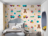 Oyuncak Temalı Çocuk Odası Duvar KağıdıBaskı thumbnail 4