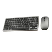 Coofbe Premium 2.4G Kablosuz Bluetooth Klavye Mouse Seti Şarj Edilebilir Telefon Tablet Laptop Klavye Seti - 1
