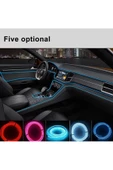 Universal Araba Araç Içi Torpido Ledi Ip Neon Ip Led El Wire 2 Metre Kırmızı - 3