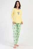 Shopidik  Süprem 0 Yaka Uzun Kol Pijama Takımı - 1