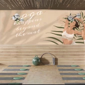 Fitness-Yoga Salonu Duvar Kağıdı Baskı thumbnail 1