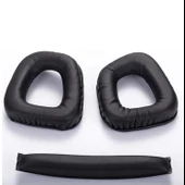 Logitech G35 G930 G430 F450 Kafa Bandı ve Kulaklık Pedi SET Kulaklık Pedi Süngeri Headband - 1