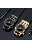 WİLLİAMPOLO Class Hakiki Deri Erkek Desenli Gri Metal Tokalı Kemer - 2