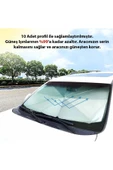 Universal TOGG Uyumlu Ön Cam Güneşlik Katlanabilir Güneşlik Şemsiye - 5