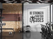 Güç Temalı Spor Salonu Duvar Kağıdı Baskı thumbnail 4