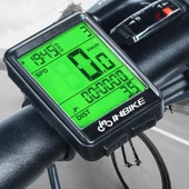 Kablosuz Bisiklet Km Hız Göstergesi Sayacı Su Geçirmez LCD Çift Renk Ekranlı Led Kilometre Saati - 1