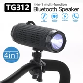 T6 Led 1200 mAh Bluetooth Hoparlörlü Su Geçirmez Powerbankli USB Şarjlı Bisiklet Farı - 7