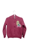 uğurböceğiçocuk 1081 Barbie Baskılı Kapşonlu Hırka - 1