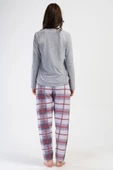 Shopidik  Süprem 0 Yaka Uzun Kol Pijama Takımı - 4