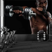 Güçlü Erkek Temalı Spor Salonu Duvar Kağıdı Baskı thumbnail 1