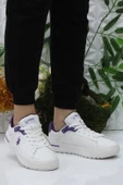 U.S. Polo Assn. Mango Wmn Kırık Beyaz Mor Orijinal Ürün Sneaker Kadın Ayakkabı - 2